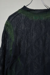 SPRAYED 3D CABLE LONG SLEEVE S
