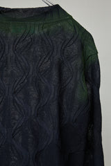 SPRAYED 3D CABLE LONG SLEEVE S