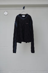 SPRAYED 3D CABLE LONG SLEEVE M