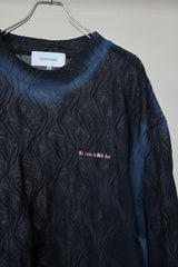 SPRAYED 3D CABLE LONG SLEEVE M
