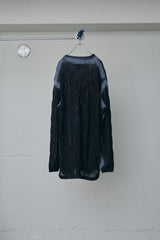 SPRAYED 3D CABLE LONG SLEEVE L