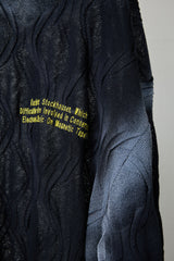 SPRAYED 3D CABLE LONG SLEEVE L