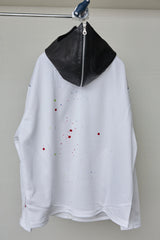 NINJA-SILHOUETTE LEATHER HOODED SP TOPS