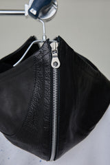 NINJA-SILHOUETTE LEATHER HOODED SP TOPS