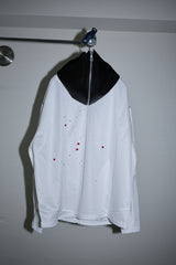 NINJA-SILHOUETTE LEATHER HOODED SP TOPS