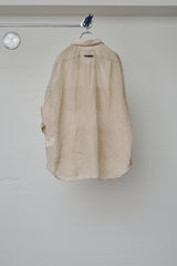HIDDEN SIDE SHEER WRINKLE SHIRT