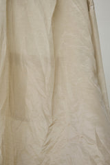 HIDDEN SIDE SHEER WRINKLE SHIRT