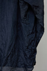 HIDDEN SIDE SHEER WRINKLE SHIRT