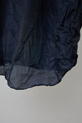 HIDDEN SIDE SHEER WRINKLE SHIRT