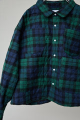 ULTRA-WIDE QUILTED FLANNEL SHIRT