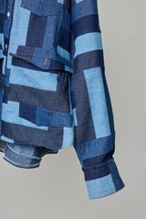 MAP OF INDIGO CRAFTED PATCHWORK JKT