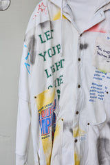 REVERSIBLE REMAKE TEE-HOODIE SHIRT-DOCKING