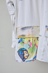 REVERSIBLE REMAKE TEE-HOODIE SHIRT-DOCKING