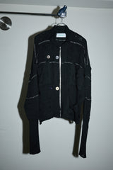 SHINING LACE "PUZZLE-UP" ZIP KNIT