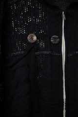 SHINING LACE "PUZZLE-UP" ZIP KNIT