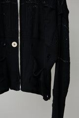 SHINING LACE "PUZZLE-UP" ZIP KNIT