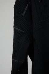SHINING LACE "PUZZLE-UP" ZIP KNIT