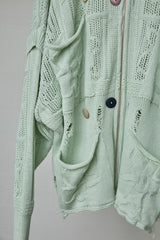 SHINING LACE "PUZZLE-UP" ZIP KNIT