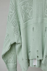 SHINING LACE "PUZZLE-UP" ZIP KNIT