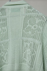 SHINING LACE "PUZZLE-UP" ZIP KNIT