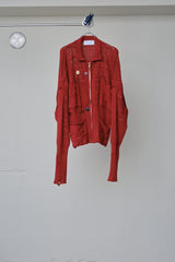 SHINING LACE "PUZZLE-UP" ZIP KNIT