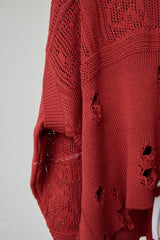 SHINING LACE "PUZZLE-UP" ZIP KNIT