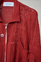 SHINING LACE "PUZZLE-UP" ZIP KNIT