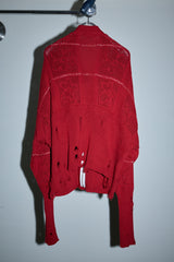 SHINING LACE "PUZZLE-UP" ZIP KNIT