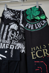 GRAPHIC CHAOS RECONSTRUCTED SWEAT-DOCKING PANTS