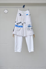 GRAPHIC CHAOS RECONSTRUCTED SWEAT-DOCKING PANTS