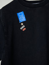IDM STICKER PRINT BLANKET STITCH TEE