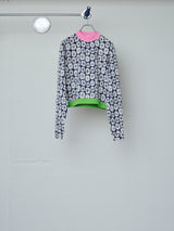 CONFUSED FLOWER JACQUARD L/S TEE