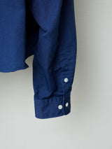 INDIGO COATED TAILORED POCKET SHIRT