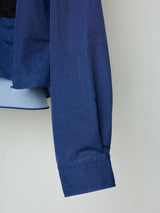 INDIGO COATED TAILORED POCKET SHIRT
