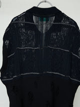 FLORAL REFLECTIVE ZIP CARDIGAN