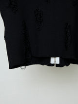 FLORAL REFLECTIVE ZIP CARDIGAN