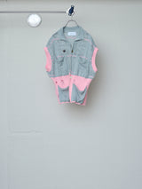 FLORAL REFLECTIVE ZIP CARDIGAN