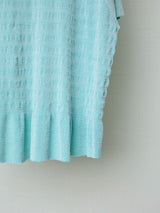 SEAMLESS RASCHEL FURNITURE KNIT TOP