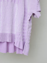 SEAMLESS RASCHEL FURNITURE KNIT TOP