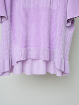 SEAMLESS RASCHEL FURNITURE KNIT TOP