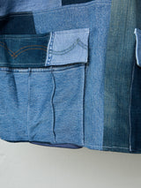 RECYCLED DRY DENIM DOCKED SHIRT