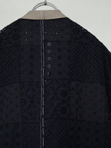 TAILOR BASTING LACE PATCHWORK JACKET