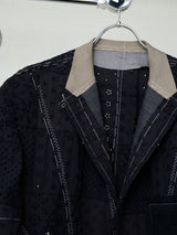 TAILOR BASTING LACE PATCHWORK JACKET