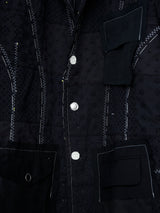 TAILOR BASTING LACE PATCHWORK JACKET