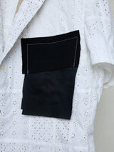 TAILOR BASTING LACE PATCHWORK JACKET