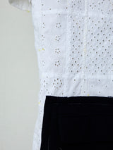 TAILOR BASTING LACE PATCHWORK JACKET