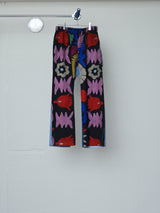 BACK DENIM RECONSTRUCTED SUZANI PANTS