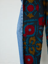 FRONT DENIM RECONSTRUCTED SUZANI PANTS