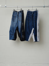 VINTAGE DENIM RHINESTONE 2WAY SHORTS