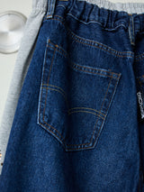 VINTAGE DENIM RHINESTONE 2WAY SHORTS